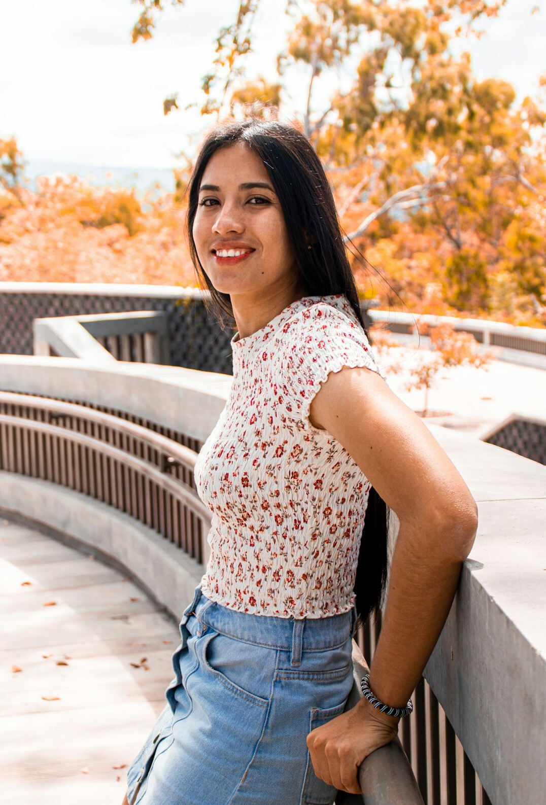 Portrait of a Latina woman editor smiling