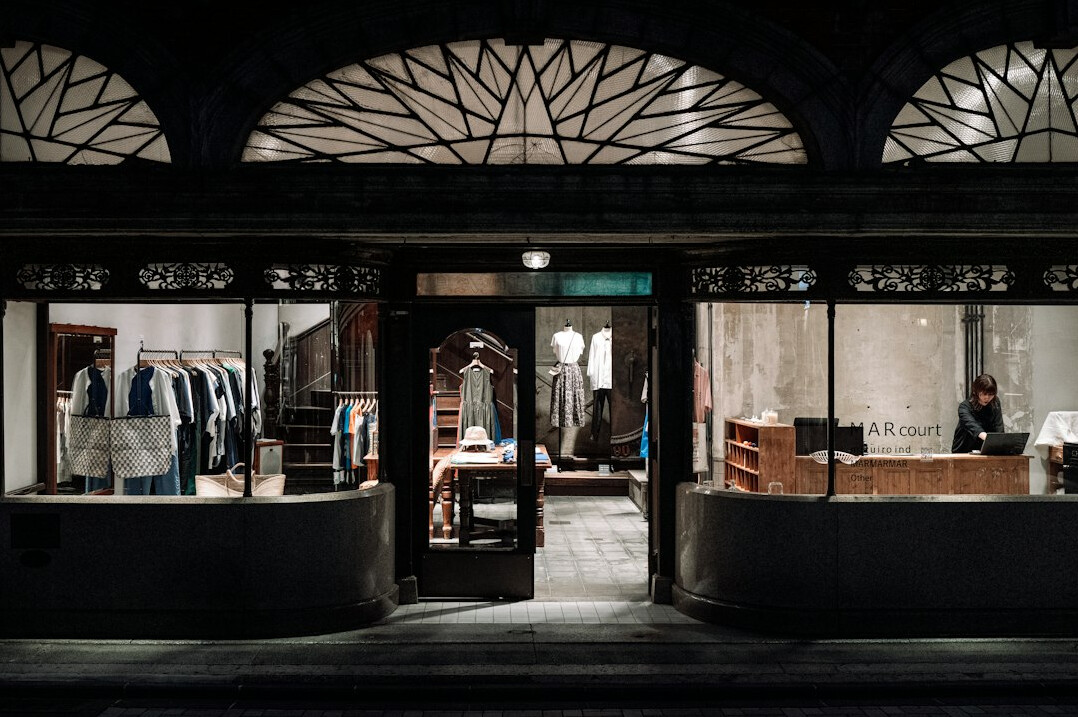 luxury fashion store entrance